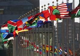 national flags at United Nations headquarters