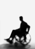 man using wheelchair